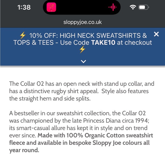 Sloppy Joe Clothing Collar 02 size 2 in Stone - Picture 5 of 7